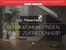 Tablet Screenshot of fliesen-heinz.de